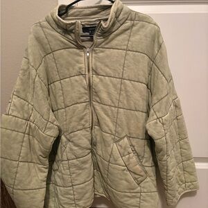 Forever 21 Light Olive Puffer Jacket